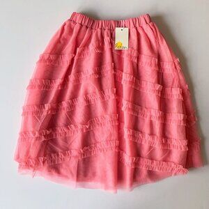 NWT Mini Boden Boto Pink Girl Tulle Midi Occasion Skirt 5-6 years or 6-7 Years